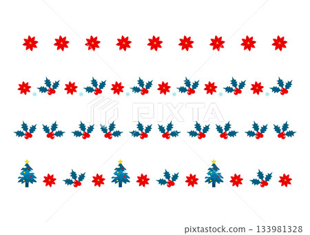 Christmas decoration lines 133981328