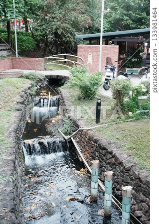 Landscape with water flow 133981464