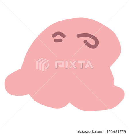 一幅簡單、變形的可愛章魚插圖 一幅簡單、變形的可愛章魚插圖 133981759