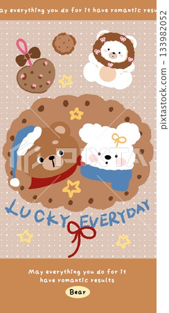 Adorable Cartoon Animal and Food Illustrations with Playful Sweet Designs 133982052
