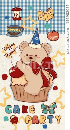 Adorable Cartoon Animal and Food Illustrations with Playful Sweet Designs Adorable Cartoon Animal and Food Illustrations with Playful Sweet Designs 133982085