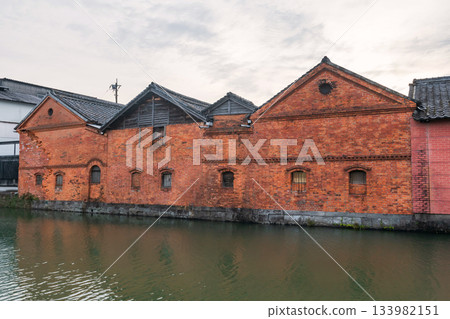 Namikura red brick warehouse by river, Yanagawa, Fukuoka 133982151