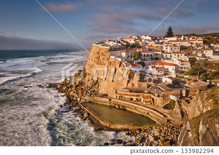 Scenic view of the seaside village of Azenhas do Mar, Portugal 133982294