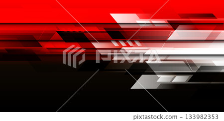 Abstract white technology cyber futuristic geometric creative design modern on red black space background vector Abstract white technology cyber futuristic geometric creative design modern on red black space background vector 133982353