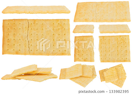 biscuits broken isolated on white background biscuits broken isolated on white background 133982395