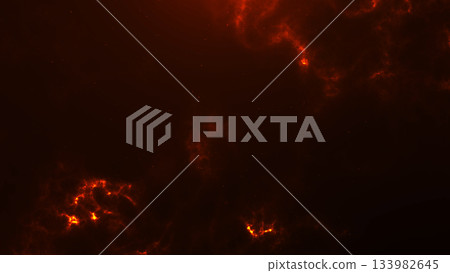 Hot fire smoke with bright sparks and burning particle clouds spreading across a dark dramatic scene. Intense heat and explosive atmosphere ideal for cinematic visual effects. 133982645