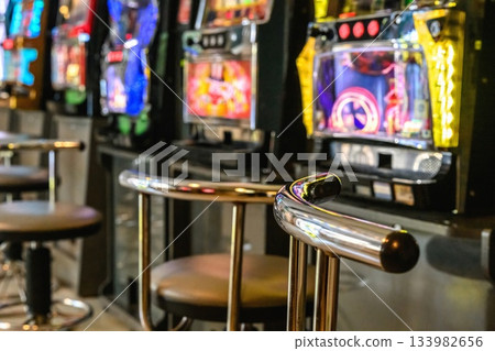 Gaming machine counter seats 133982656