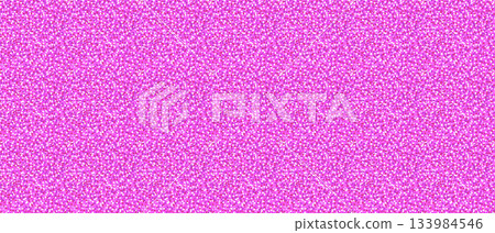 pink glitter confetti seamless pattern with sparkling highlights and shimmering texture. Bright magenta glitter background perfect for washi tape, party decor. Drag to swatches panel to use. 133984546