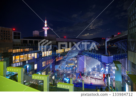 Kyoto Station Grand Staircase Illumination 133984712