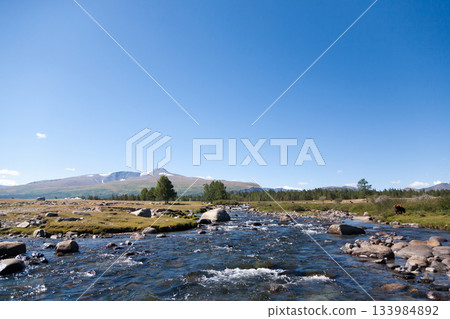 Altai Tavan Bogd National Park landscape, Mongolia 133984892