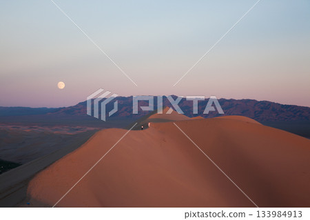 Khongoryn Els sand dunes landscape, Mongolia. Gobi desert Khongoryn Els sand dunes landscape, Mongolia. Gobi desert 133984913