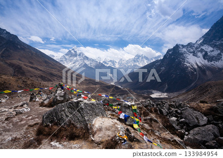 Landscape from Chukpi Lhara viewpoint, Dughla, Nepal Landscape from Chukpi Lhara viewpoint, Dughla, Nepal 133984954