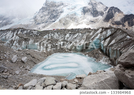 Everest south base camp view, Nepal Everest south base camp view, Nepal 133984968