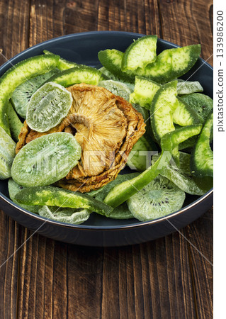 Delicious homemade candied fruits. Delicious homemade candied fruits. 133986200