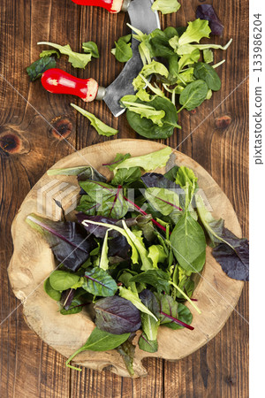 Fresh mixed salad field green. Fresh mixed salad field green. 133986204