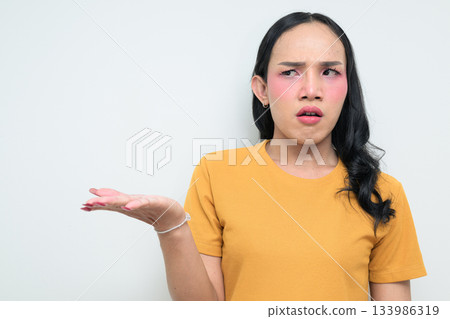 portrait of a young Asian transgender person 133986319