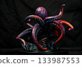 Kraken animal on isolated background 133987553
