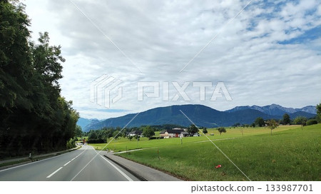 Hallstatt, Austria - July 27 2023: Hallstatt Surrounding Hallstatt, Austria - July 27 2023: Hallstatt Surrounding 133987701