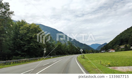 Hallstatt, Austria - July 27 2023: Hallstatt Surrounding Hallstatt, Austria - July 27 2023: Hallstatt Surrounding 133987715