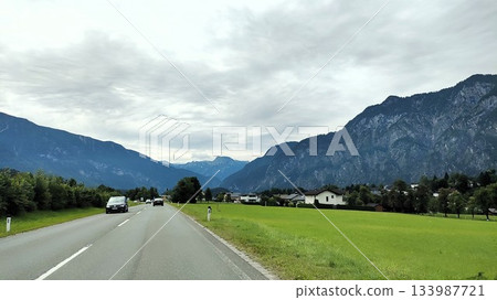 Hallstatt, Austria - July 27 2023: Hallstatt Surrounding 133987721