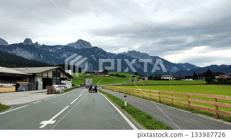 Hallstatt, Austria - July 27 2023: Hallstatt Surrounding 133987726