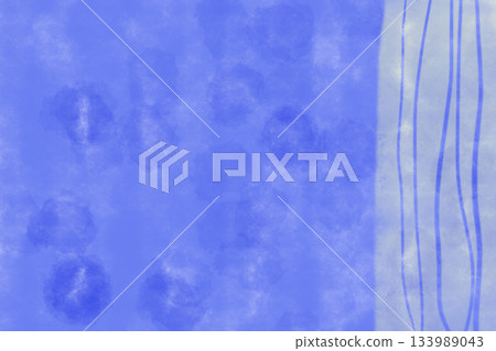 Illustration material: Yellow faded on a dark blue background (Japanese modern image) 133989043