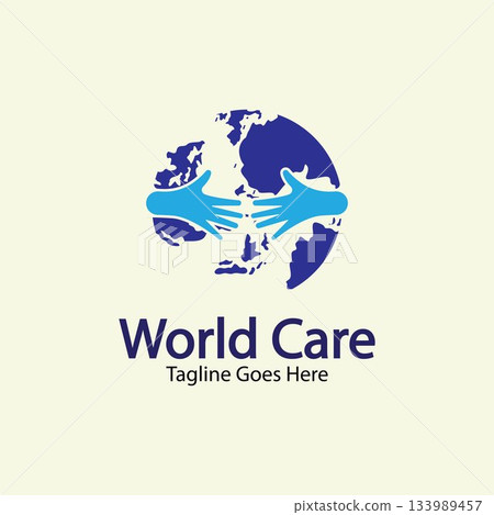 World Care Logo Template Design Vector, Emblem, Design Concept, Creative Symbol, Icon. 133989457