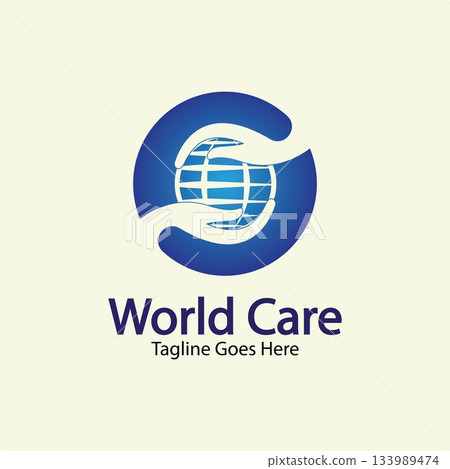 World Care Logo Template Design Vector, Emblem, Design Concept, Creative Symbol, Icon. 133989474