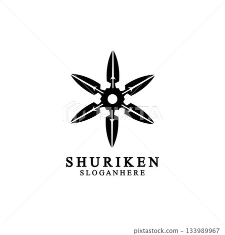 ninja shuriken black solid icon modern design, isolated on white background. flat style for graphic design template. suitable for logo, web, UI, mobile app. vector illustration ninja shuriken black solid icon modern design, isolated on white background. flat style for graphic design template. suitable for logo, web, UI, mobile app. vector illustration 133989967