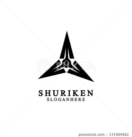 ninja shuriken black solid icon modern design, isolated on white background. flat style for graphic design template. suitable for logo, web, UI, mobile app. vector illustration ninja shuriken black solid icon modern design, isolated on white background. flat style for graphic design template. suitable for logo, web, UI, mobile app. vector illustration 133989982
