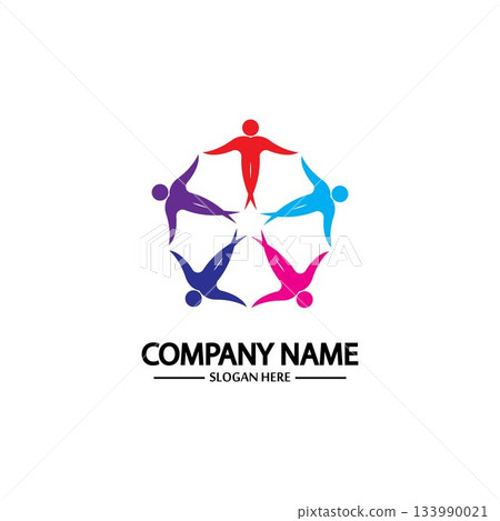 Community, network and social icon 133990021