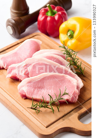 Pork loin slice Pork loin slice 133990327