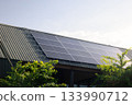 Eco House With Solar Roof 133990712
