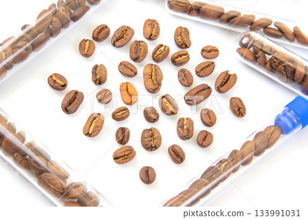 Coffee Industry Testing and Inspection Roasted coffee beans under laboratory Coffee Industry Testing and Inspection Roasted coffee beans under laboratory 133991031
