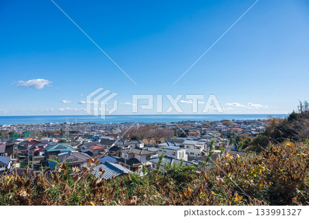 A spectacular panoramic view of the seaside town A spectacular panoramic view of the seaside town 133991327