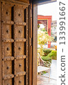 A heavy wooden door 133991667