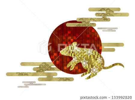 日本花紋老鼠與第一道陽光 133992820