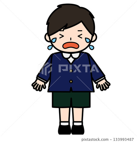 一個哭泣的男孩 133993487