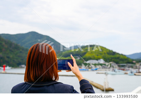 Island travel copy space photo Island travel copy space photo 133993580