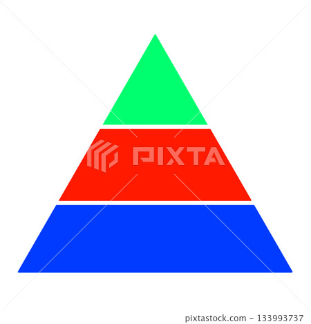 Pyramid Triangle 3 Colors 133993737