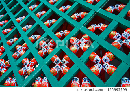 A large number of winning daruma dolls at Katsuoji Temple A large number of winning daruma dolls at Katsuoji Temple 133993799