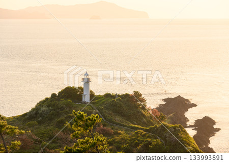 Lighthouse and sunset Lighthouse and sunset 133993891