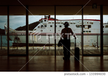 Departure from the port Departure from the port 133994830