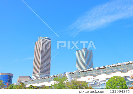 岐阜縣岐阜市岐阜站及車站前的摩天大樓 133994875