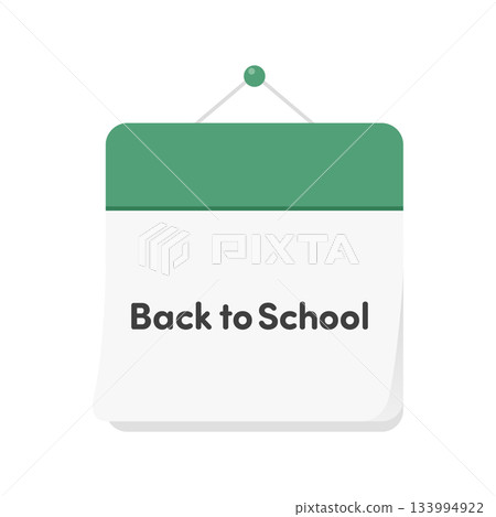 Back to School calendar icon - Image of new semester, opening ceremony, end of holiday Back to School calendar icon - Image of new semester, opening ceremony, end of holiday 133994922