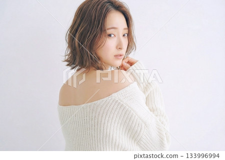 髮型時尚的女士，美髮沙龍 133996994