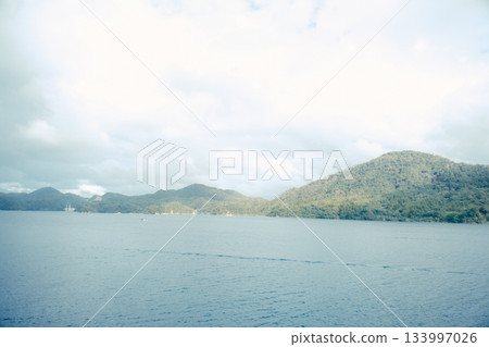 A view of the cityscape along the bay 133997026