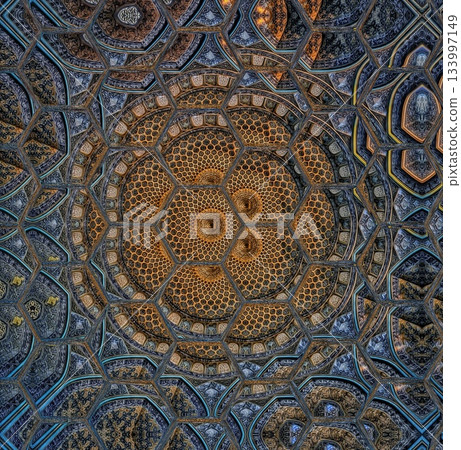 Turkish Islamic ornamental boho Pattern. Luxury Persian Mandala Tile Art & Ornate Middle Eastern mystic Ornament Design Turkish Islamic ornamental boho Pattern. Luxury Persian Mandala Tile Art & Ornate Middle Eastern mystic Ornament Design 133997149