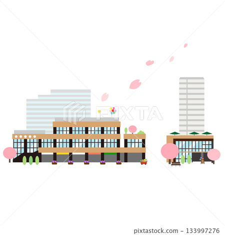春季商業設施景觀 133997276