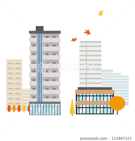 秋季公寓景色 秋季公寓景色 133997321